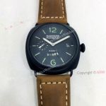 Panerai Radiomir PAM00384 8 Days Black Face Replica Watch 45mm